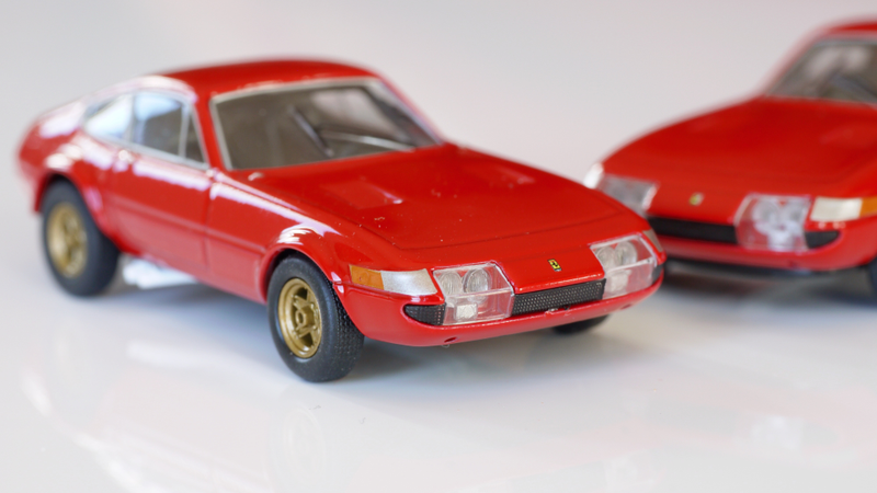 Illustration for article titled Kyosho Ferrari 6 1/64 #12 & 13 - Project Prancing Horse #13 - 1970 365 GTB/4 Competition "Daytona"